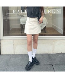 ベルト付きスカート