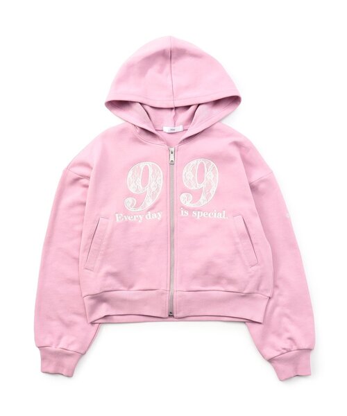 algy（アルジー）の「レースナンバリングパーカー（パーカー・キッズ・ピンク/チャコール/グレー・140/130/160/150）」の18枚目の写真