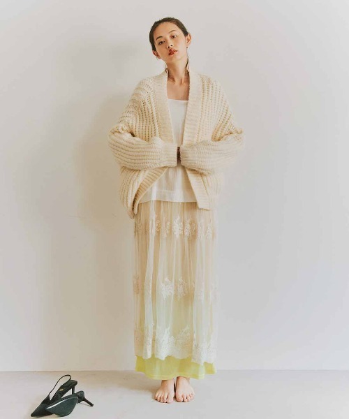 mensha!(メンシャ)の「mensha!ガーゼフライスが気持ちいいカットソーレイヤードスカート(スカート・レディース・ライトピンク/レッド/ライム/ブルー・M/3L/LL/L)」の9枚目の写真
