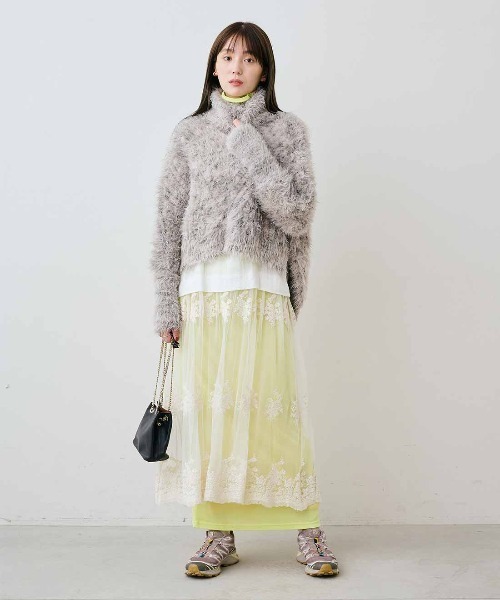 mensha!(メンシャ)の「mensha!ガーゼフライスが気持ちいいカットソーレイヤードスカート(スカート・レディース・ライトピンク/レッド/ライム/ブルー・M/3L/LL/L)」の19枚目の写真