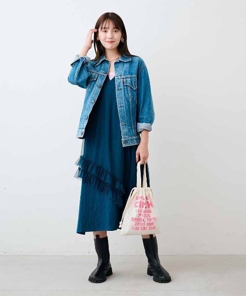mensha!(メンシャ)の「mensha!ガーゼフライスが気持ちいいカットソーレイヤードスカート(スカート・レディース・ライトピンク/レッド/ライム/ブルー・M/3L/LL/L)」の22枚目の写真