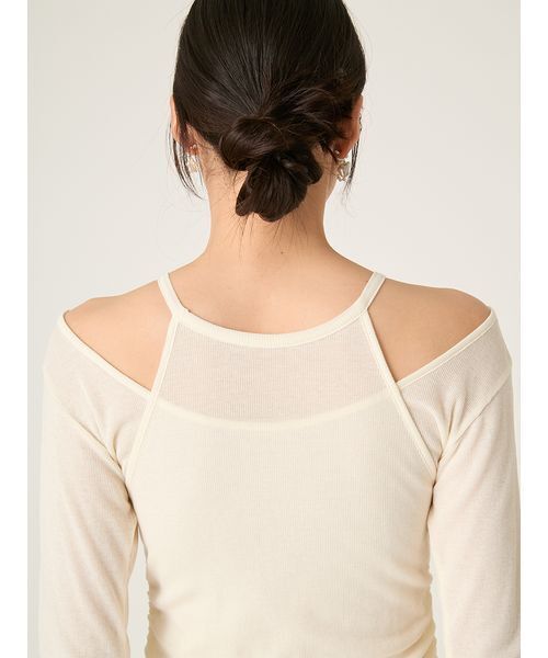 FRAY I.D（フレイアイディー）の「2WAYアンサンブルカットソー/ウォッシャブル（Tシャツ/カットソー・レディース・ミント/ライトブルー/アイボリー・F）」の9枚目の写真