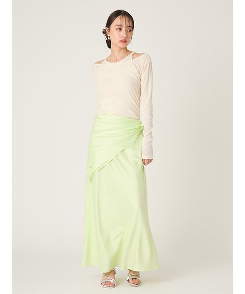 FRAY I.D（フレイアイディー）の「2WAYアンサンブルカットソー/ウォッシャブル（Tシャツ/カットソー・レディース・ミント/ライトブルー/アイボリー・F）」の14枚目の写真