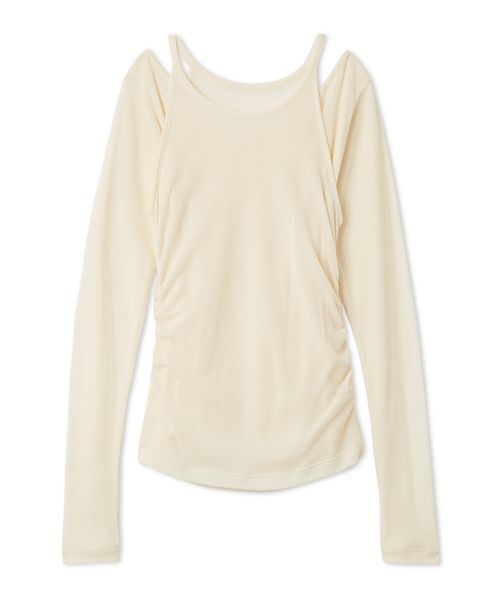 FRAY I.D（フレイアイディー）の「2WAYアンサンブルカットソー/ウォッシャブル（Tシャツ/カットソー・レディース・ミント/ライトブルー/アイボリー・F）」の17枚目の写真