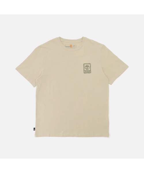 Timberland(ティンバーランド)の「スタック ロゴ 半袖 Tシャツ メンズ(Tシャツ/カットソー・メンズ・ベージュ・LARGE/MEDIUM/SMALL/X-LARGE/XX-LARGE)」の1枚目の写真