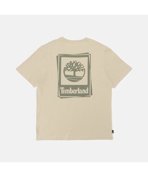 Timberland(ティンバーランド)の「スタック ロゴ 半袖 Tシャツ メンズ(Tシャツ/カットソー・メンズ・ベージュ・LARGE/MEDIUM/SMALL/X-LARGE/XX-LARGE)」の2枚目の写真