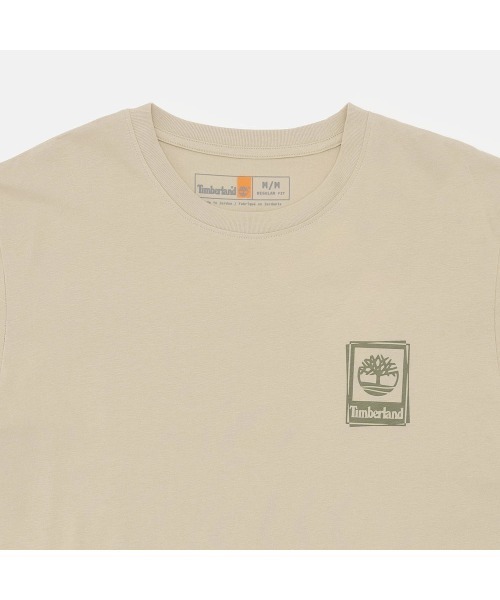 Timberland(ティンバーランド)の「スタック ロゴ 半袖 Tシャツ メンズ(Tシャツ/カットソー・メンズ・ベージュ・LARGE/MEDIUM/SMALL/X-LARGE/XX-LARGE)」の3枚目の写真