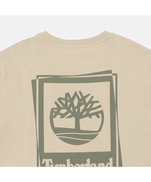 Timberland(ティンバーランド)の「スタック ロゴ 半袖 Tシャツ メンズ(Tシャツ/カットソー・メンズ・ベージュ・LARGE/MEDIUM/SMALL/X-LARGE/XX-LARGE)」の4枚目の写真