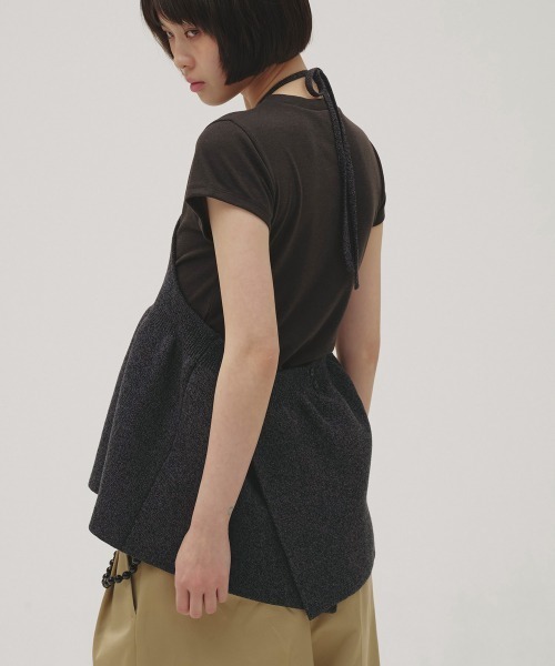 TODAYFUL（トゥデイフル）の「Halterneck Peplum Knit（ニット