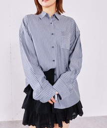 ストライプミドルシャツ