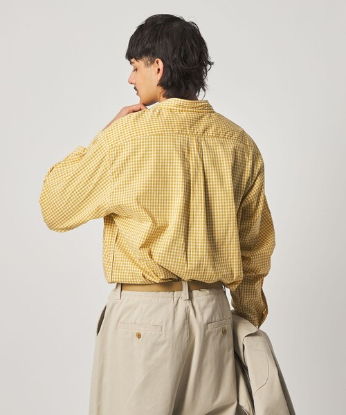 Steven Alan＞ リバティ ギンガムチェック リバースシーム シャツ