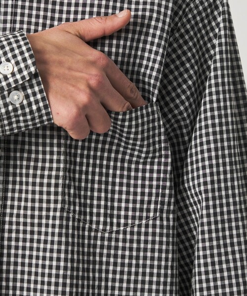 Steven Alan(スティーブンアラン)の「<Steven Alan> リバティ ギンガムチェック リバースシーム シャツ LOOSE(シャツ/ブラウス・メンズ・ブラック/イエロー・S/M/L/XL)」の5枚目の写真