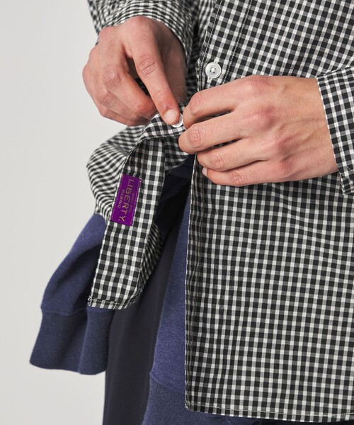 Steven Alan(スティーブンアラン)の「<Steven Alan> リバティ ギンガムチェック リバースシーム シャツ LOOSE(シャツ/ブラウス・メンズ・ブラック/イエロー・S/M/L/XL)」の6枚目の写真