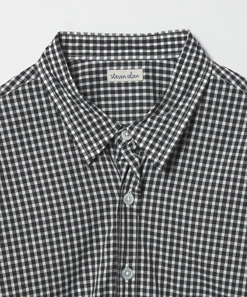 Steven Alan(スティーブンアラン)の「<Steven Alan> リバティ ギンガムチェック リバースシーム シャツ LOOSE(シャツ/ブラウス・メンズ・ブラック/イエロー・S/M/L/XL)」の9枚目の写真