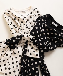 CHILD WOMAN | フライスドットプリント クルーネック長袖プルオーバー(Tシャツ/カットソー)