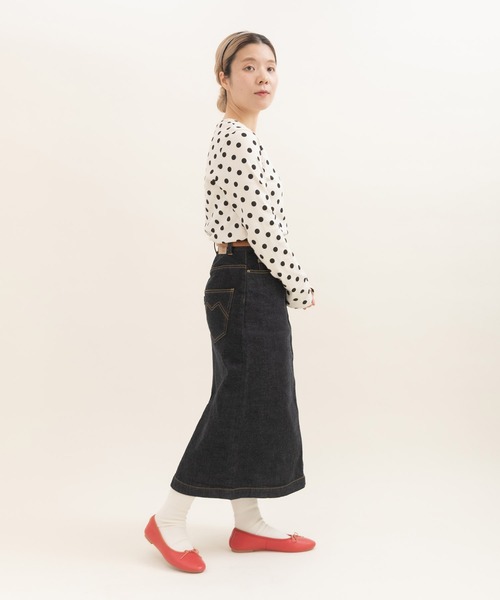 CHILD WOMAN（チャイルドウーマン）の「フライスドットプリント クルーネック長袖プルオーバー（Tシャツ/カットソー・レディース・キナリ/ブラック・FREE）」の8枚目の写真