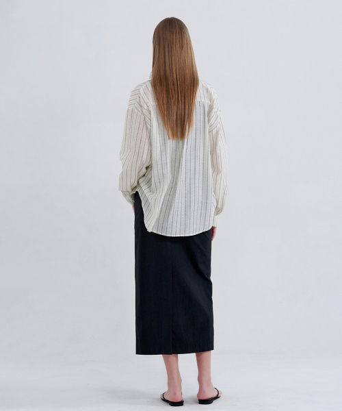 MICANE（ミケーネ）の「サバスタンダードフィットロングスカート（スカート・レディース・ブラック/アイボリー・X-SMALL/SMALL/MEDIUM/LARGE/X-LARGE/XX-LARGE）」の6枚目の写真