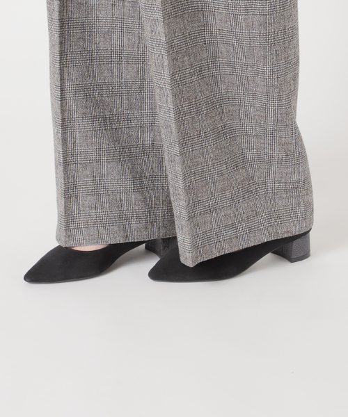 journal standard L'essage（ジャーナルスタンダードレサージュ）の「【金子綾さん着用】ツイードグレンチェックパンツ（スラックス・レディース・ブラック系その他・38/36）」の16枚目の写真