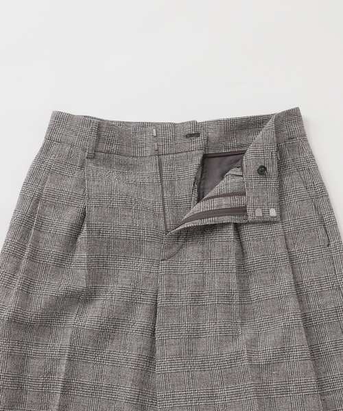 journal standard L'essage（ジャーナルスタンダードレサージュ）の「【金子綾さん着用】ツイードグレンチェックパンツ（スラックス・レディース・ブラック系その他・38/36）」の18枚目の写真