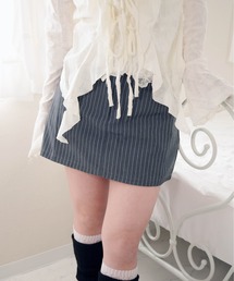 SORUTT（ソルト）の「【 SORUTT / ソルト 】 ストライプミニ スカートライクショーツ / レイヤード #（その他パンツ）」