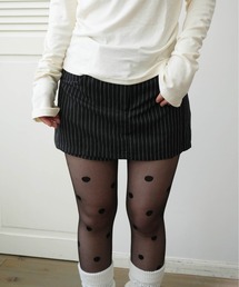 SORUTT（ソルト）の「【 SORUTT / ソルト 】 ストライプミニ スカートライクショーツ / レイヤード #（その他パンツ）」