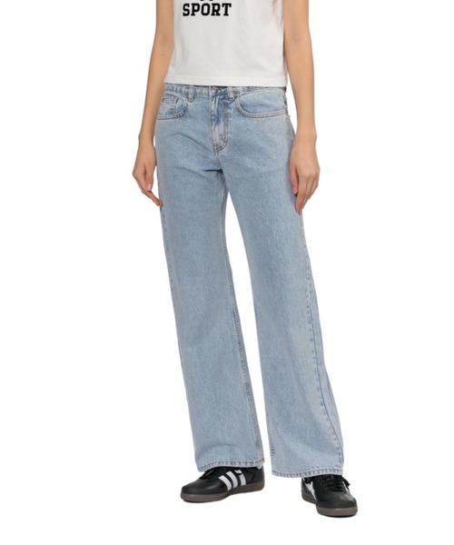 A BATHING APE(アベイシングエイプ)の「PU BADGE WASHED STRAIGHT CUT JEANS(デニムパンツ・レディース・ライトインディゴブルー/インディゴブルー・SMALL/X-SMALL)」の6枚目の写真