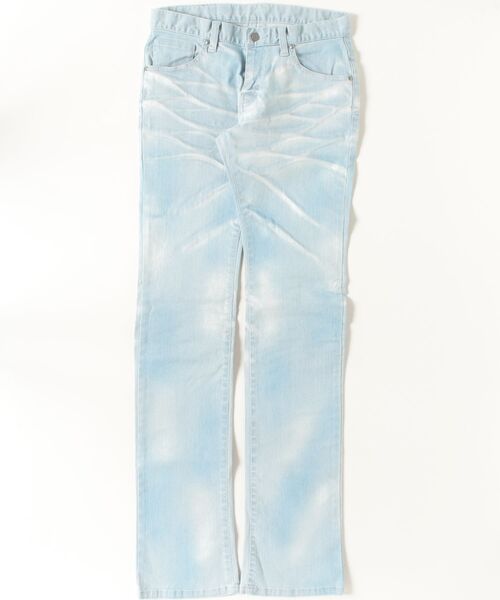 TORNADO MART（トルネードマート）の「TORNADO MART∴ライトカラートリートメントシューカットデニム（デニムパンツ・メンズ・ピンク/サックスブルー・S/M/L）」の2枚目の写真