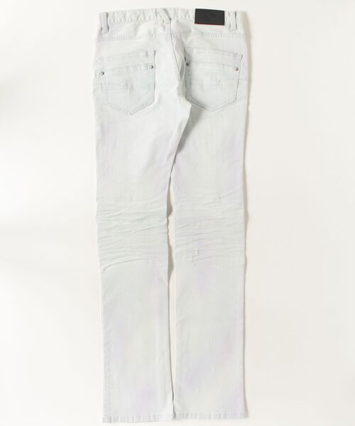 TORNADO MART（トルネードマート）の「TORNADO MART∴ライトカラートリートメントシューカットデニム（デニムパンツ・メンズ・ピンク/サックスブルー・S/M/L）」の3枚目の写真