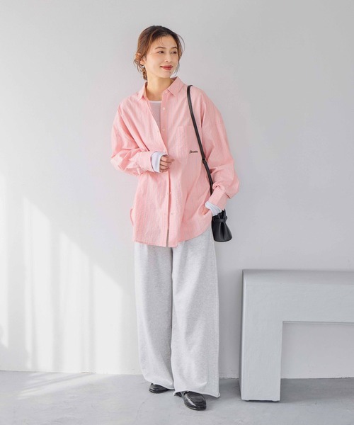 studio CLIP（スタディオクリップ）の「刺繍ストライプBIGシャツ（シャツ/ブラウス・レディース・その他2/その他3/その他1/その他4・FREE）」の10枚目の写真