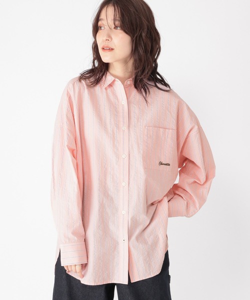 studio CLIP（スタディオクリップ）の「刺繍ストライプBIGシャツ（シャツ/ブラウス・レディース・その他2/その他3/その他1/その他4・FREE）」の12枚目の写真