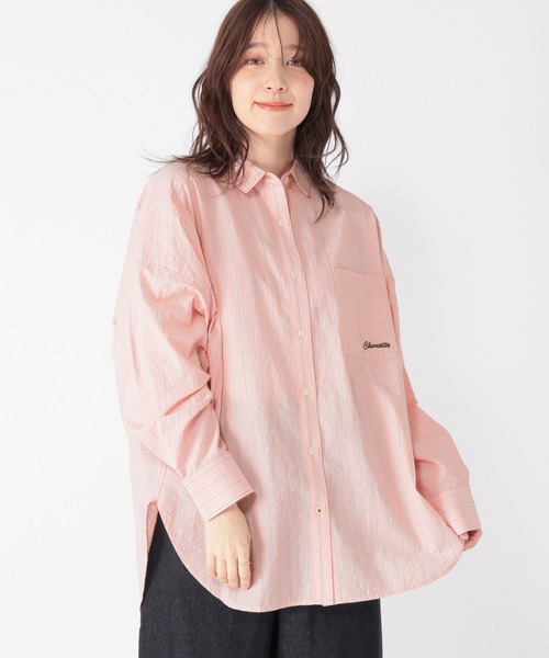 studio CLIP（スタディオクリップ）の「刺繍ストライプBIGシャツ（シャツ/ブラウス・レディース・その他2/その他3/その他1/その他4・FREE）」の13枚目の写真
