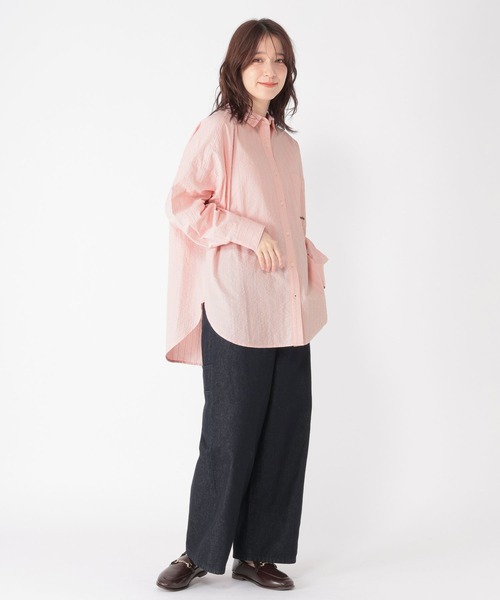 studio CLIP（スタディオクリップ）の「刺繍ストライプBIGシャツ（シャツ/ブラウス・レディース・その他2/その他3/その他1/その他4・FREE）」の16枚目の写真