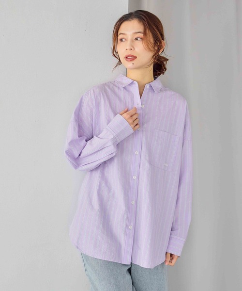 studio CLIP（スタディオクリップ）の「刺繍ストライプBIGシャツ（シャツ/ブラウス・レディース・その他2/その他3/その他1/その他4・FREE）」の18枚目の写真
