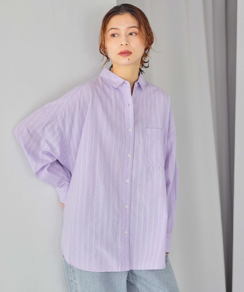 studio CLIP（スタディオクリップ）の「刺繍ストライプBIGシャツ（シャツ/ブラウス・レディース・その他2/その他3/その他1/その他4・FREE）」の20枚目の写真