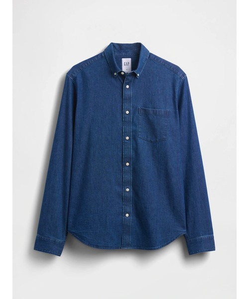 GAP(ギャップ)の「デニム ポケットシャツ(シャツ/ブラウス・メンズ・インディゴブルー・XS/S/M/L/XL)」の5枚目の写真