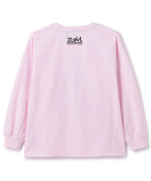 X-girl Stages（エックスガールステージス）の「スケボーガールイラスト 長袖Tシャツ（Tシャツ/カットソー・キッズ・ピンク/ブラック/グリーン系その他・100cm/90cm/140cm/130cm/120cm/110cm）」の4枚目の写真