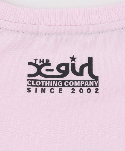 X-girl Stages（エックスガールステージス）の「スケボーガールイラスト 長袖Tシャツ（Tシャツ/カットソー・キッズ・ピンク/ブラック/グリーン系その他・100cm/90cm/140cm/130cm/120cm/110cm）」の8枚目の写真