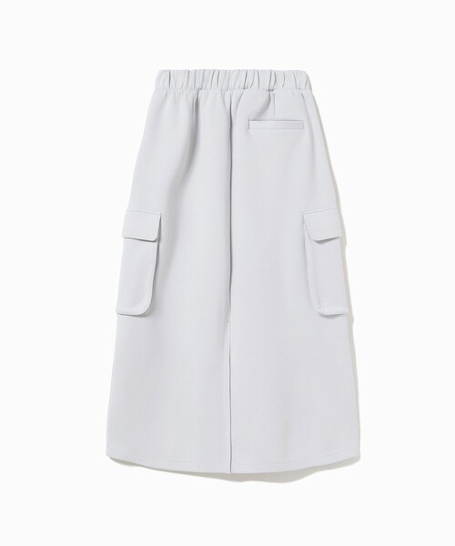 LACOSTE（ラコステ）の「ダブルフェイスジャージ マキシ丈カーゴフレアスカート（スカート・レディース・ライトグレー・40/38/36/34）」の9枚目の写真