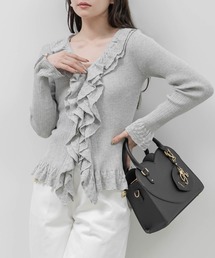 デザインチュールペプラムリブニット（ニット/セーター）｜RANDA