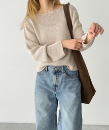 CANAL JEAN | El mar ペーパーボートニット(ニット/セーター)