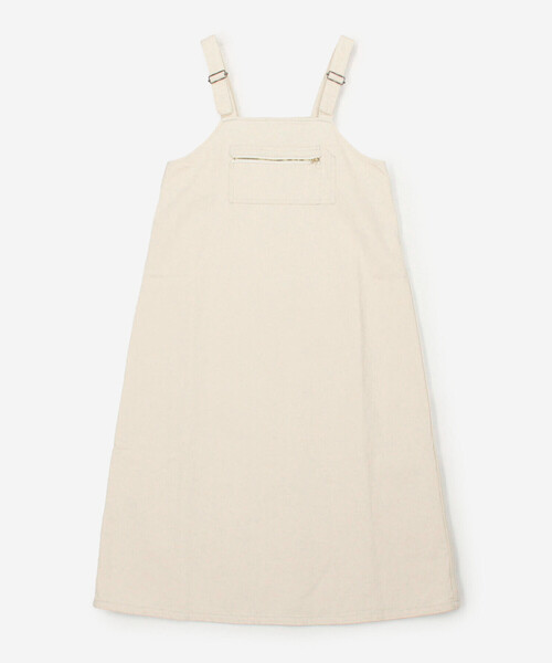 DANTON（ダントン）の「DANTON | カツラギコットン サロペットスカート WOMEN（ジャンパースカート・レディース・アイボリー・36）」の6枚目の写真