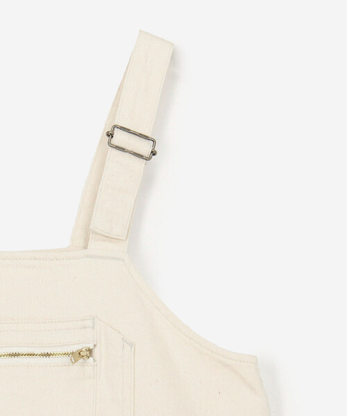 DANTON（ダントン）の「DANTON | カツラギコットン サロペットスカート WOMEN（ジャンパースカート・レディース・アイボリー・36）」の9枚目の写真