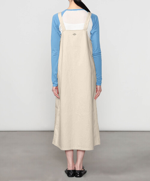 DANTON（ダントン）の「DANTON | カツラギコットン サロペットスカート WOMEN（ジャンパースカート・レディース・アイボリー・36）」の5枚目の写真