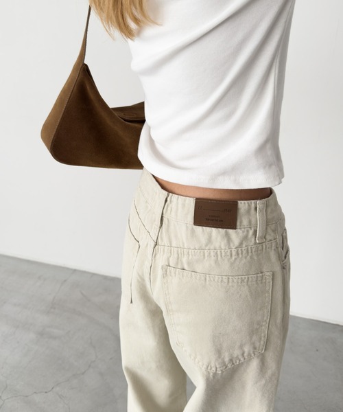 CANAL JEAN（キャナルジーン）の「El mar　キャンバスストレートパンツ（その他パンツ・レディース・ライトベージュ/ブラック・MEDIUM/SMALL）」の5枚目の写真