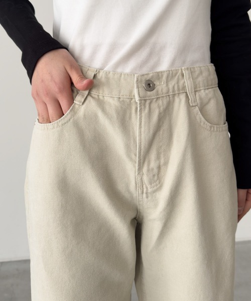 CANAL JEAN（キャナルジーン）の「El mar　キャンバスストレートパンツ（その他パンツ・レディース・ライトベージュ/ブラック・MEDIUM/SMALL）」の13枚目の写真