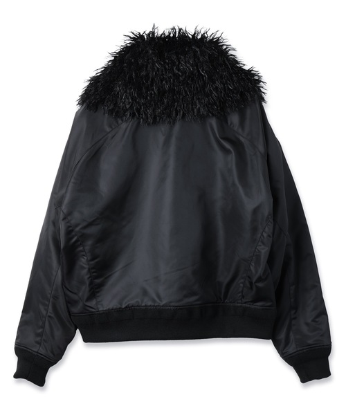 Jieda（ジエダ）の「Thinsulate 2WAY BOMBER JACKET（ミリタリージャケット・メンズ・ブラウン/ブラック・2/1）」の9枚目の写真