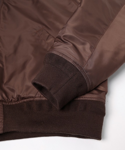 Jieda（ジエダ）の「Thinsulate 2WAY BOMBER JACKET（ミリタリージャケット・メンズ・ブラウン/ブラック・2/1）」の18枚目の写真