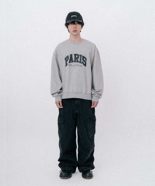 VASTIC(バスティック)の「パリス スウェット_メランジ(スウェット・メンズ・ヘザーグレー・MEDIUM/LARGE)」の2枚目の写真