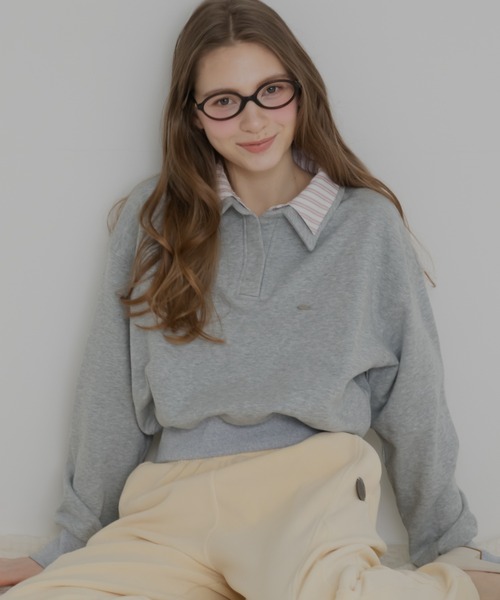 JUMELLE（ジュメロ）の「ムード配色スウェット（スウェット・レディース・グレー/ブラウン・FREE）」の2枚目の写真