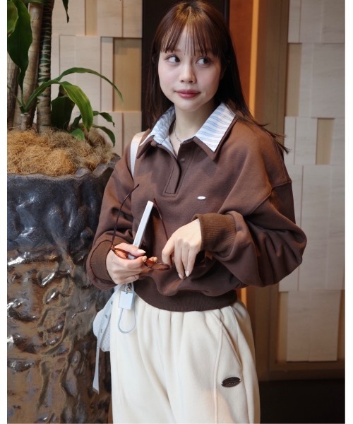 JUMELLE（ジュメロ）の「ムード配色スウェット（スウェット・レディース・グレー/ブラウン・FREE）」の15枚目の写真